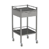 TROLLEY STAINLESS STEEL 1 DRAWER 49X49X90