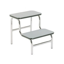 DOUBLE STEP-UP STOOL GREY/GREY