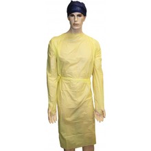 GOWN YELLOW IMPERVIOUS /C CUFF